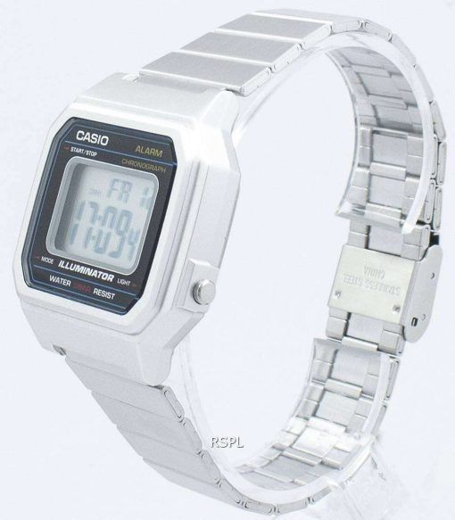 Casio 클래식 빈티지 조명 기 크로 노 그래프 알람 디지털 B650WD-1A 남녀 시계