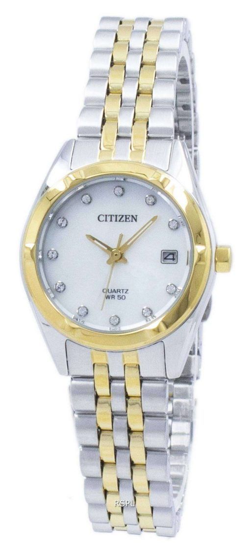 시민 에코 드라이브 다이아몬드 악센트 EU6054-58 D 여자의 시계