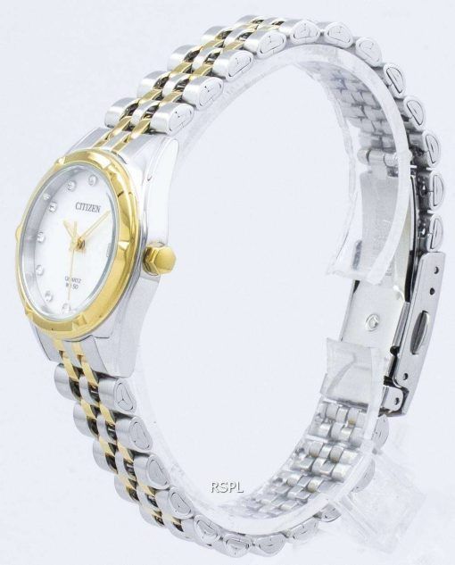 시민 에코 드라이브 다이아몬드 악센트 EU6054-58 D 여자의 시계