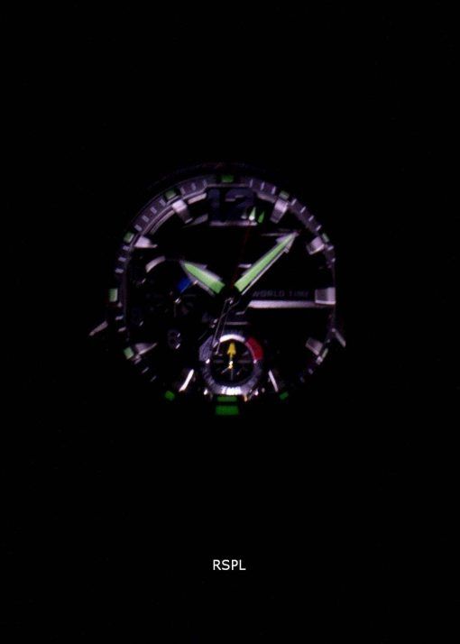 건반의 g 조-충격 Gravitymaster 트윈 센서 세계 시간 조지아-1100-1A1 GA1100-1A1 남자의 시계
