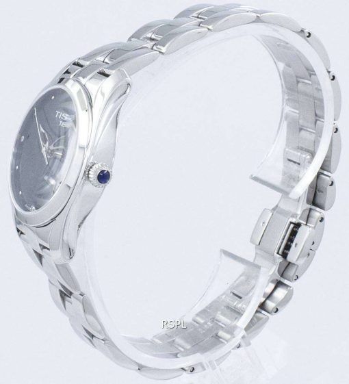 Tissot T-파 석 영 다이아몬드 악센트 T112.210.11.046.00 T1122101104600 여자의 시계