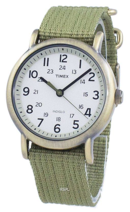 Timex Weekender Indiglo 석 영 T2N894 남 여 시계