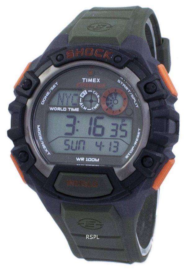 Timex Expedition Shock World Time Indiglo Digital T49972 Men's Watch |  