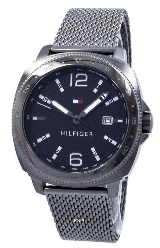 토미 Hilfiger 아날로그 석 영 타키 1791427 남자의 시계