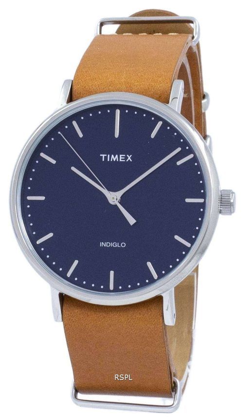 Timex Weekender 페어필드 Indiglo 석 영 TW2P97800 남자의 시계