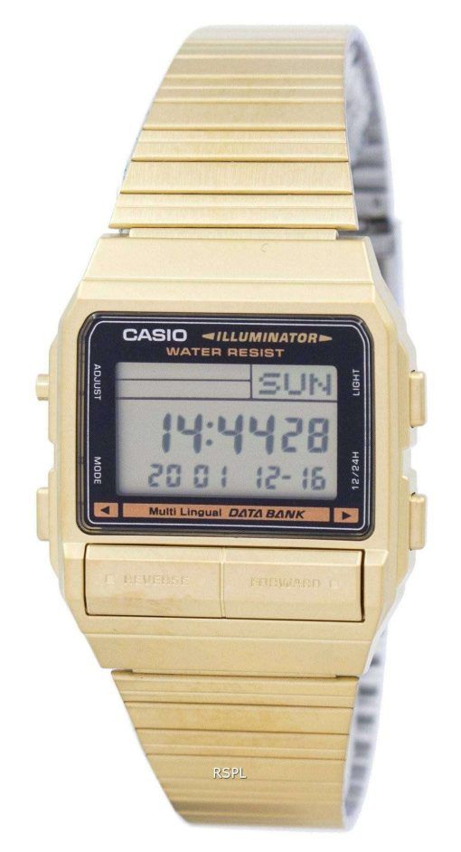 카시오 디지털 5 경보 다 언어 데이터 뱅크 DB-380 G-1DF DB-380 G-1 남자의 시계