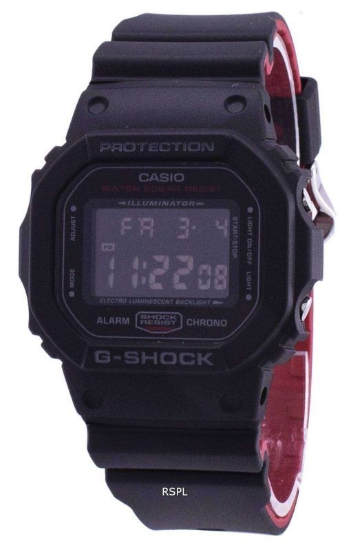 카시오 조명 기의 g 조-충격 크로 노 디지털 dw는-5600 시간-1 DW5600HR-1 남자의 시계
