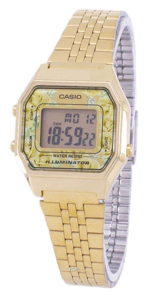 카시오 빈티지 청소년 조명 디지털 LA680WGA-9 C 여성 시계