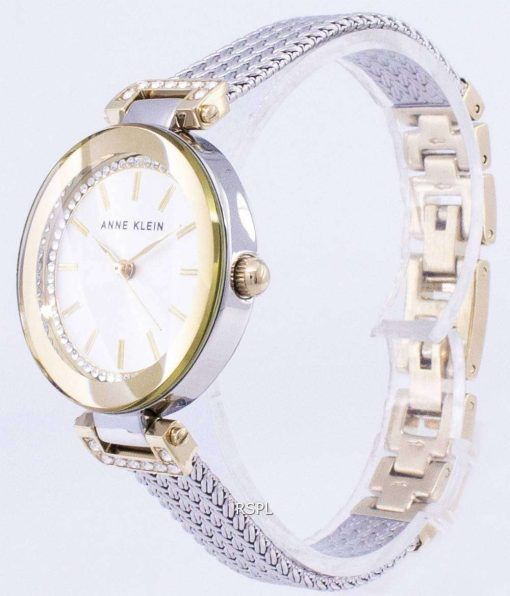 앤 클라인 쿼 츠 다이아몬드 악센트 1907SVTT 여자의 시계