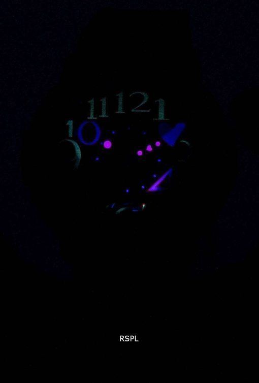건반 베이비-G 네온 조명 아날로그-디지털 BGA-130-1B 여자 시계