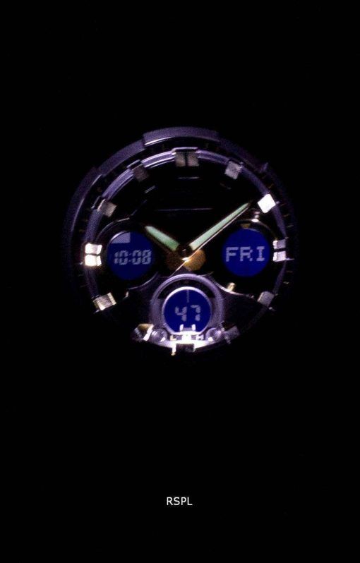 건반의 g 조-충격 G-철강 아날로그-디지털 세계 시간 GST-S100G-1A 남자의 시계