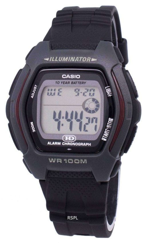 카시오 디지털 알람 크로 노 그래프 조명 HDD-600-1AVDF HDD-600-1AV 남자의 시계