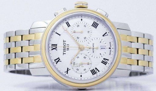 Tissot T-클래식 브릿지 포트 크로 노 그래프 자동 T097.427.22.033.00 T0974272203300 남자 시계