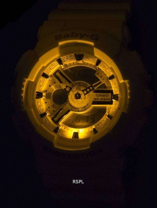 건반 베이비-G 아날로그 디지털 바-110-7A3 여자의 시계