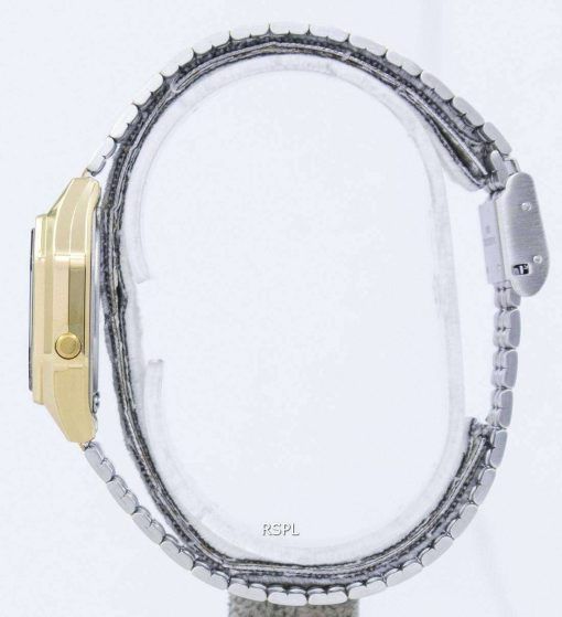 카시오 디지털 석 영 스테인리스 조명 기 LA680WGA-1BDF LA680WGA-1B 여자의 시계
