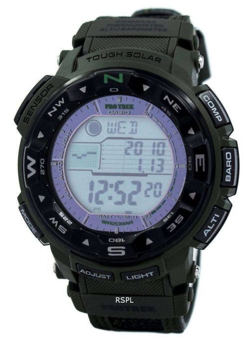 건반 Protrek 태양광 PRG 250B 3 Mens 시계