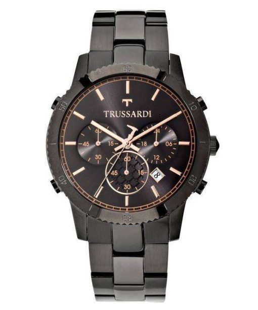 Trussardi T-스타일 크로 노 그래프 석 영 R2473617001 남자의 시계