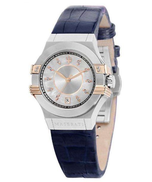 마 세라 티 포 텐 석 영 다이아몬드 악센트 R8851108502 여자의 시계