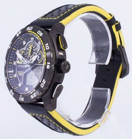 시민 Promaster 에코 드라이브 크로 노 그래프 200m 일본 만든 JW0127-04E 남자의 시계