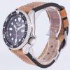 SKX007J1-LS17 세이 코 자동 다이 버의 남자 200m 일본 갈색 가죽 스트랩 남자의 시계를 만든