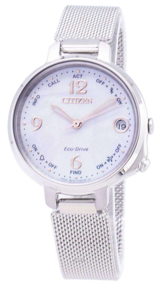 시민 에코 드라이브 EE4030-85 D 블루투스 비행 모드 경보 여자의 시계