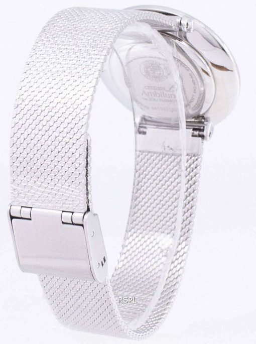 시민 L 에코-드라이브 EM0640 82D 아날로그 다이아몬드 악센트 여자의 시계