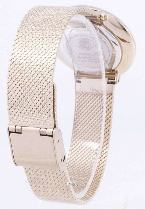 시민 L 에코-드라이브 EM0643-84 X 아날로그 다이아몬드 악센트 여자의 시계