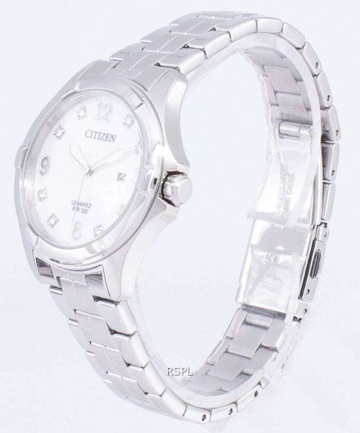 시민 석 영 EU6080-58 D 다이아몬드 악센트 여자의 시계