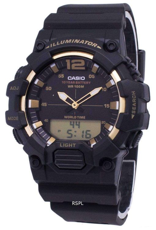 카시오 레트로 HDC-700-9AV 조명 아날로그 디지털 남자의 시계
