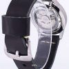 세이 코 5 스포츠 SNZG15J1 LS14 일본 남자 블랙 가죽 스트랩 시계를 만든