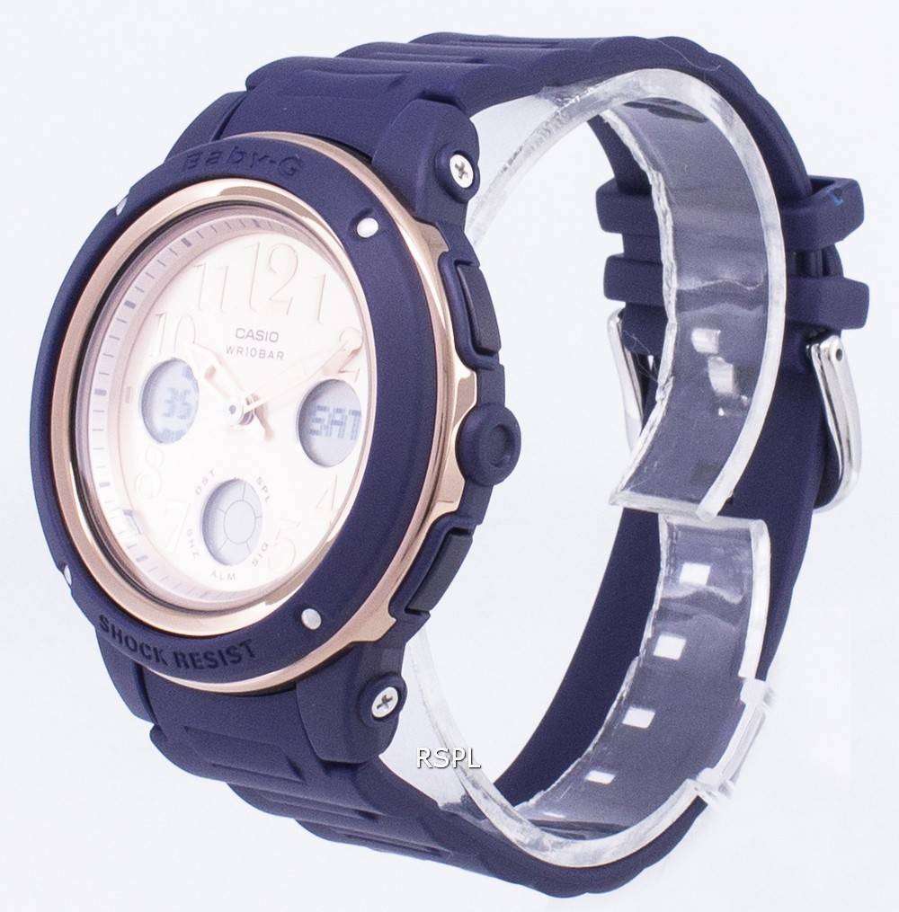 건반 베이비-G BGA-150PG-2B1 조명 아날로그 디지털 여자의 시계 3 건반 베이비-G BGA-150PG-2B1 조명 아날로그 디지털 여자의 시계