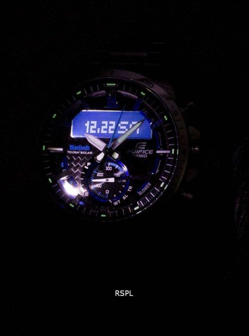 건반 건물 ECB-800 D-1A 힘든 태양 열 블루투스 조명 기 남자의 시계