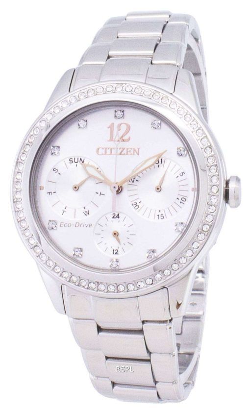 시민 에코 드라이브 FD2010-58A 다이아몬드 악센트 아날로그 여자의 시계