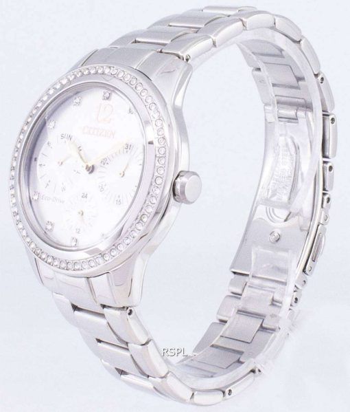 시민 에코 드라이브 FD2010-58A 다이아몬드 악센트 아날로그 여자의 시계