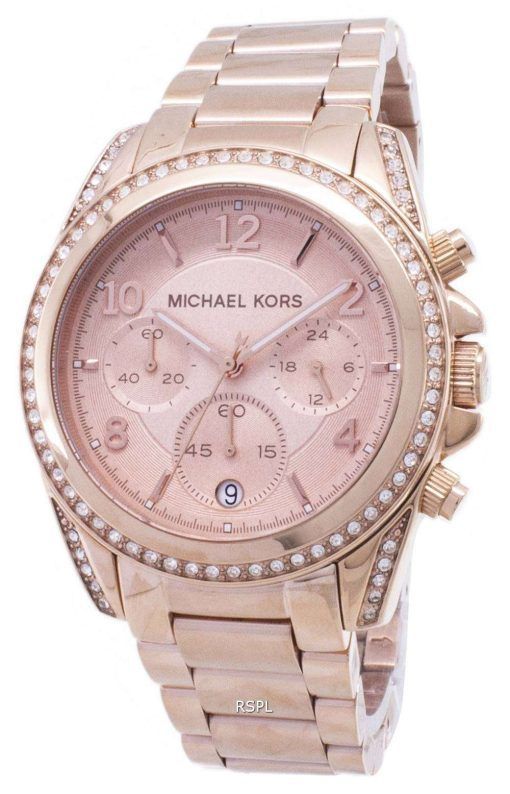 마이클 코어스 로즈 골드 도금 블레어 현란 MK5263 여자의 시계