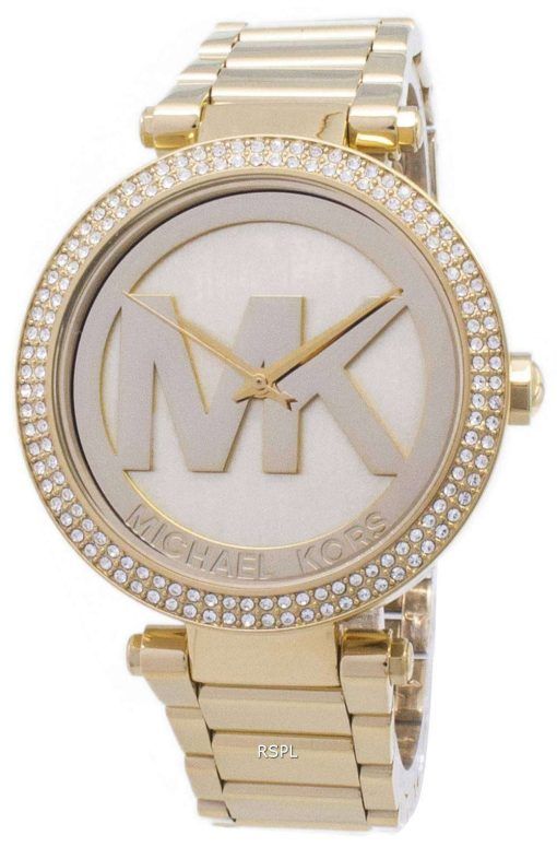 마이클 코어스 파커 크리스탈 MK 로고 MK5784 여자의 시계