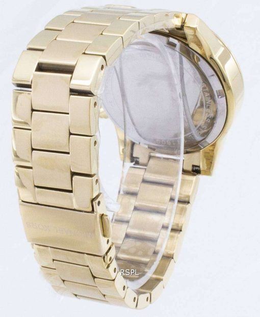 마이클 Kors 리츠 크로 노 그래프 쿼 츠 다이아몬드 악센트 MK6356 여자의 시계