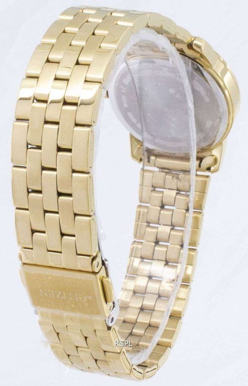 시민 석 영 EU6032-51 D 아날로그 다이아몬드 악센트 여자의 시계