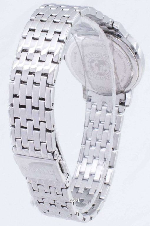 시민 에코 드라이브 EX1480 82D 다이아몬드 악센트 아날로그 여자의 시계
