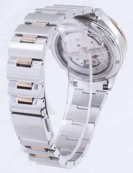 시민 자동 PC1009-51 D 다이아몬드 악센트 아날로그 여자의 시계
