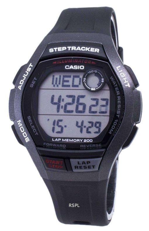 카시오 청소년 WS-2000 H-1AV WS2000H-1AV 조명 디지털 남자 시계