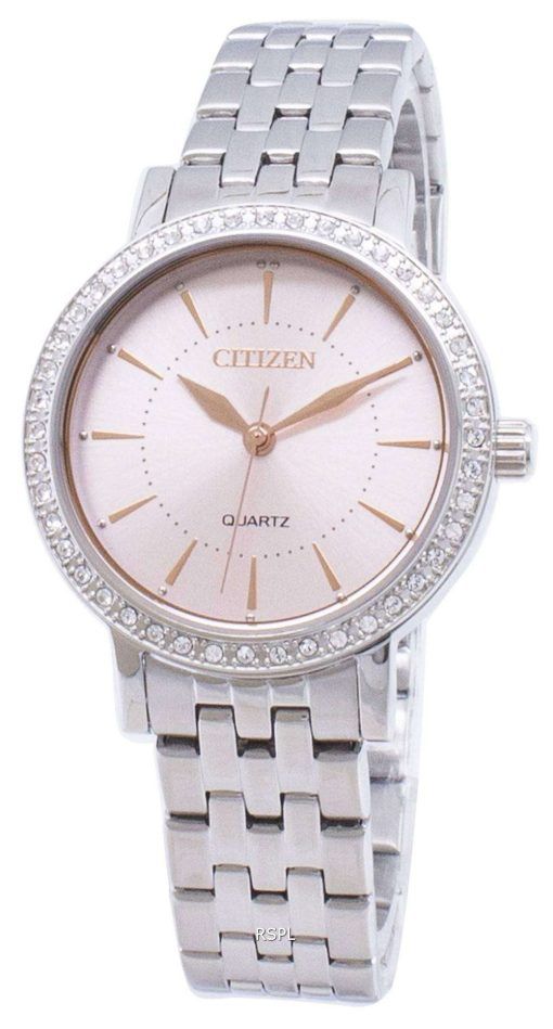 시민 석 영 EL3041-87 X 아날로그 다이아몬드 악센트 여자의 시계