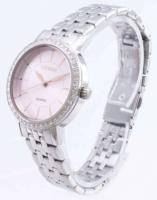 시민 석 영 EL3041-87 X 아날로그 다이아몬드 악센트 여자의 시계