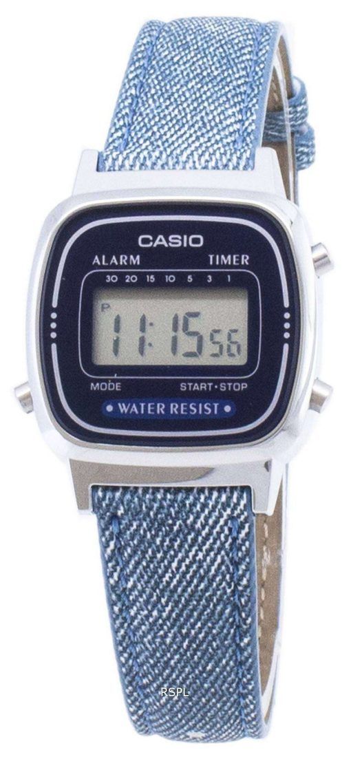 카시오 디지털 LA670WL 2A2 석 영 여자의 시계