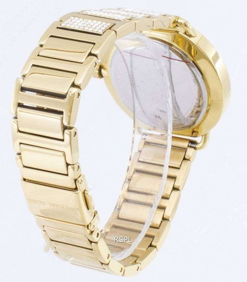 마이클 Kors 포 샤 MK3852 석 영 아날로그 여자의 시계