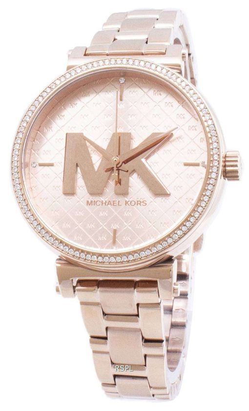 마이클 Kors 소피 MK4335 석 영 아날로그 여자의 시계