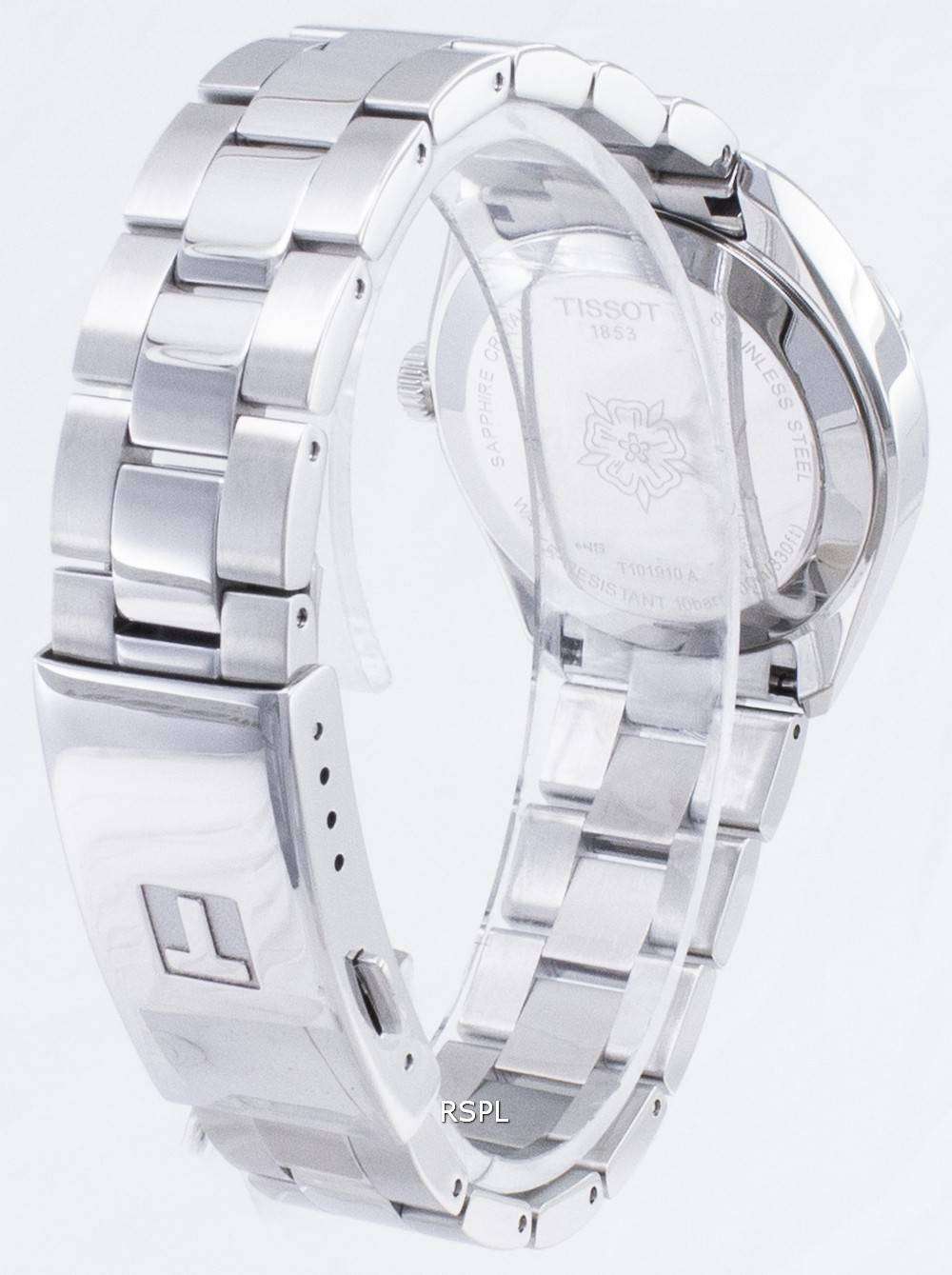 티 쏘 T-클래식 PR 100 레이디 스포츠 T 101.910.61.121 티 쏘 T-클래식 PR 100 레이디 스포츠 T 101.910.61.121.00 T1019106112100 다이아몬드 악센트 석 영 여성 시계