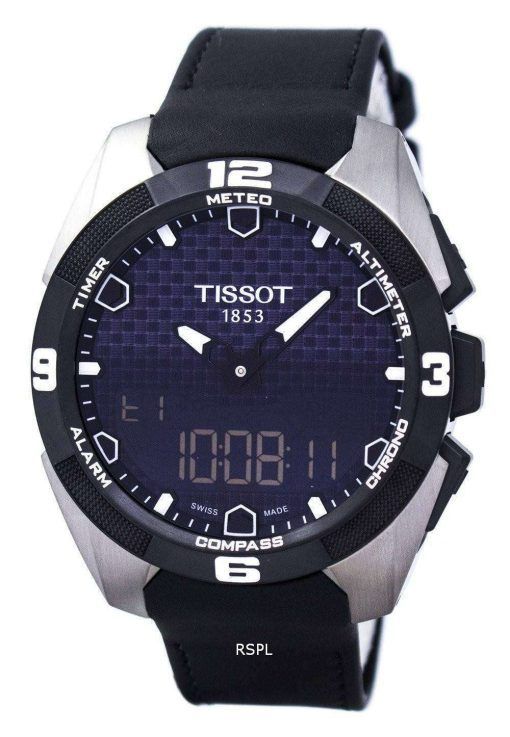 Tissot T-터치 전문가 솔 라 크로 노 그래프 T091.420.46.051.00 T0914204605100 남자의 시계