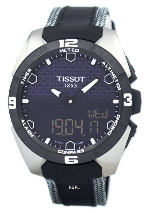 Tissot T-터치 전문가 태양 아날로그 디지털 T091.420.46.051.01 T0914204605101 남자의 시계