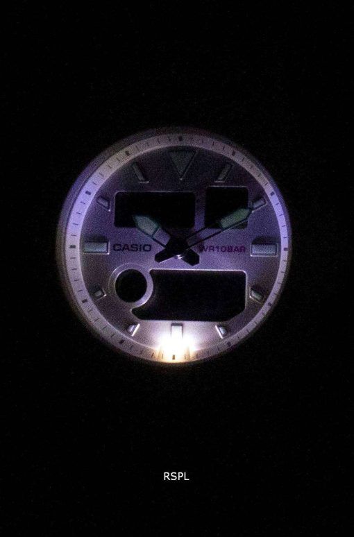 카시오 베이비 G-글라이드 BAX-100-7A BAX100 타이 드 그래프 여성용 손목시계